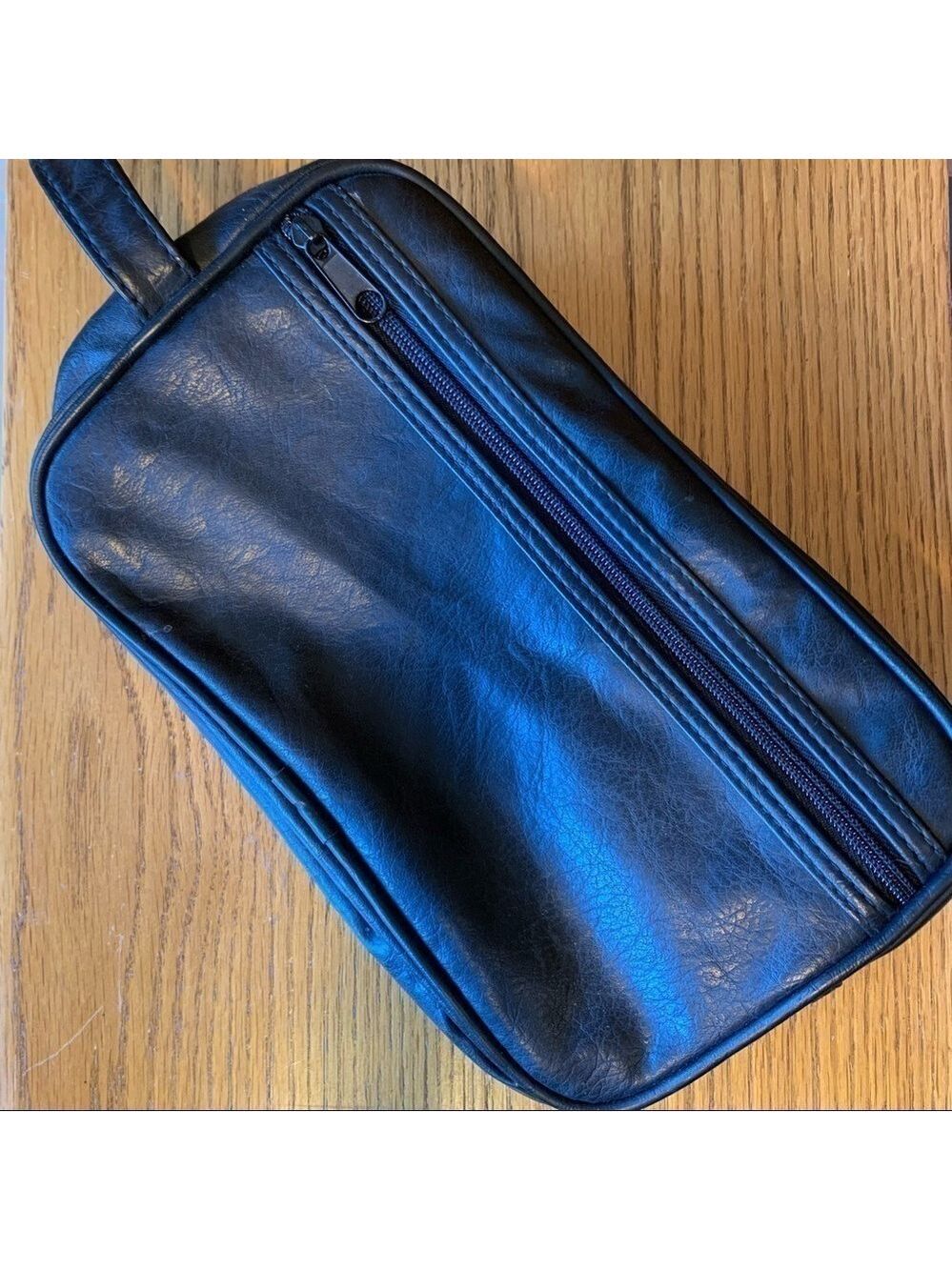 Men's Toiletry Bag Full Zip Top Carry Handle